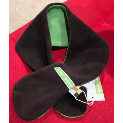 Einsteck-Schal, Fleece, Baumwolle (kbA), braun