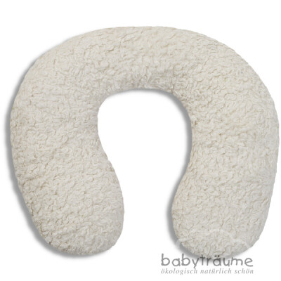 Nackenhörnchen "uni" natur, Plüsch, 100% Baumwolle (kbA), Füllung: 100% Wolle, Größe 0+, ca. 0-9 Monate
