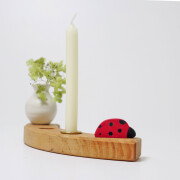 Geburtstagsstecker Marienkäfer, Holz, für Geburtstagskranz